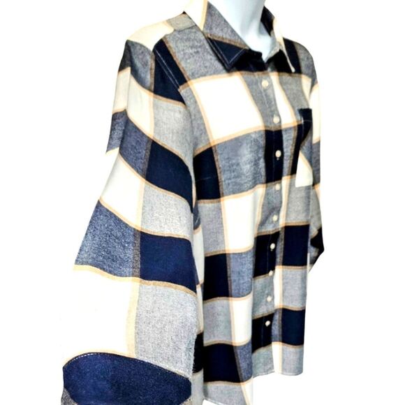 TORRID NEW LIZZIE SOFTEST Plaid Flannel Tunic Size 2X - Picture 6 of 16